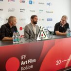 Martin Palúch, MIlan Ondrík a Juraj Čurný. Tlačová konferencia Hercova misia © IFF Art Film, Marek Vavruš