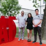 Maciej Gil, Barbora Sliepková, Mohammed Almughanni. Fotenie poroty – krátke filmy © IFF Art Film, Marek Rohaľ Maciej Gil, Barbora Sliepková, Mohammed Almughanni. Fotenie poroty – krátke filmy © IFF Art Film, Marek Rohaľ