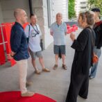 Igor Kovács, Matúš Kvasnička, Pierre-Yves Roger, Clementine van Wijngaarden. Úvod k filmu Miništranti © IFF Art Film, Lukáš Klimek Igor Kovács, Matúš Kvasnička, Pierre-Yves Roger, Clementine van Wijngaarden. Úvod k filmu Miništranti © IFF Art Film, Lukáš Klimek